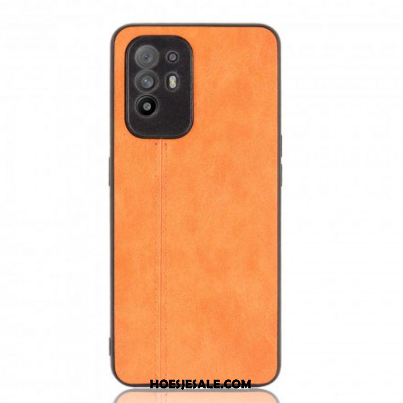 Hoesje voor Oppo A94 5G Couture-leereffect