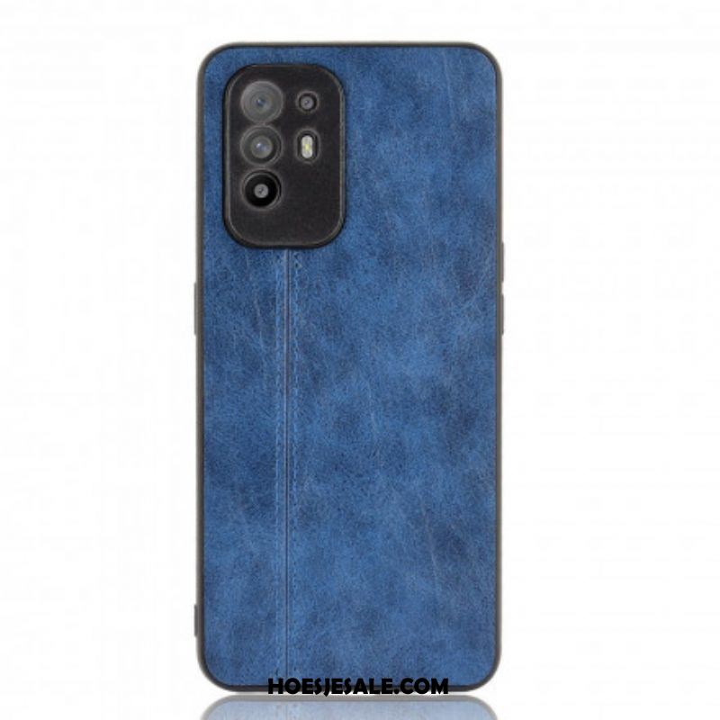 Hoesje voor Oppo A94 5G Couture-leereffect