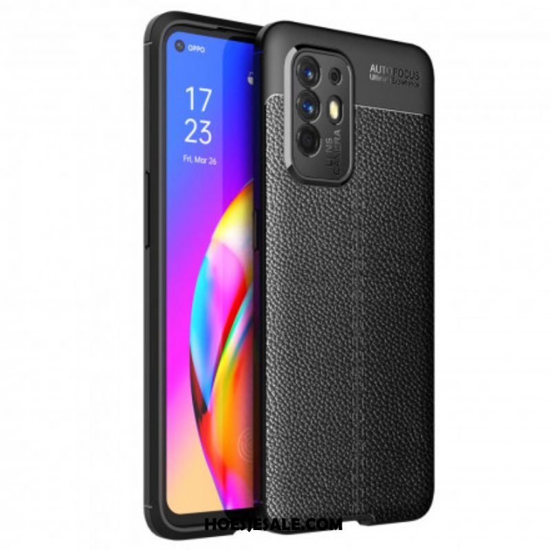 Hoesje voor Oppo A94 5G Litchi Leereffect