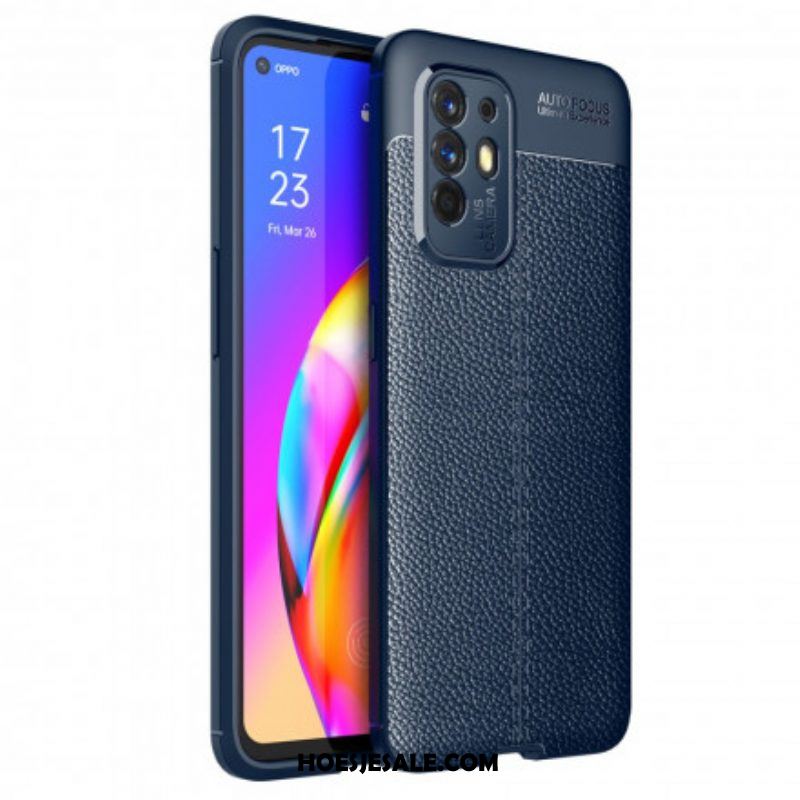 Hoesje voor Oppo A94 5G Litchi Leereffect