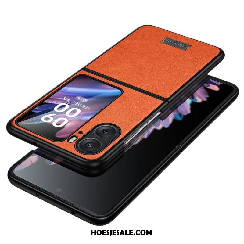 Hoesje voor Oppo Find N2 Flip Folio-hoesje Sulada Leereffect