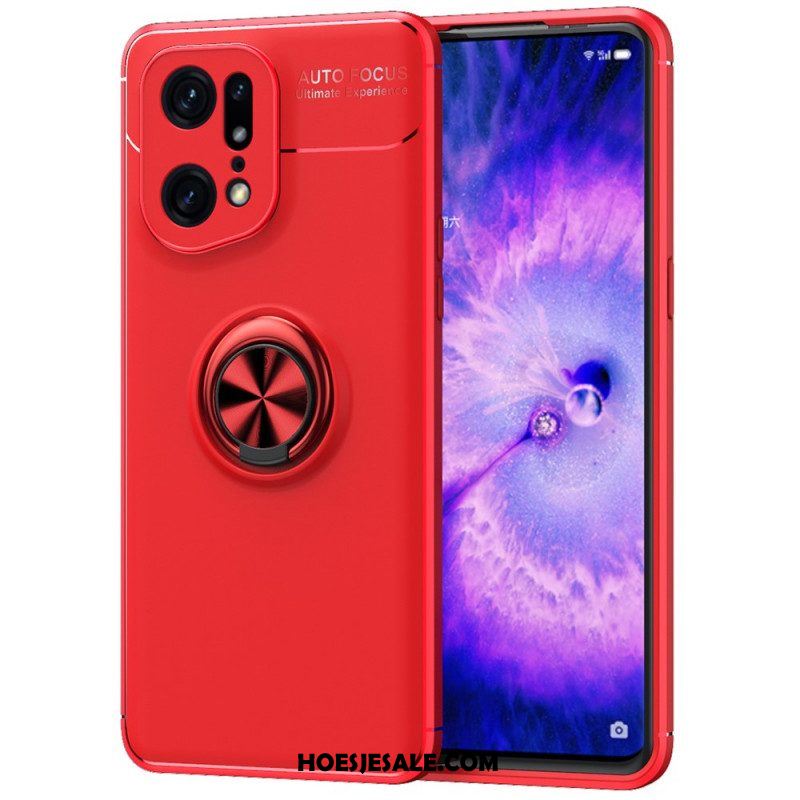 Hoesje voor Oppo Find X5 Pro Roterende Ring