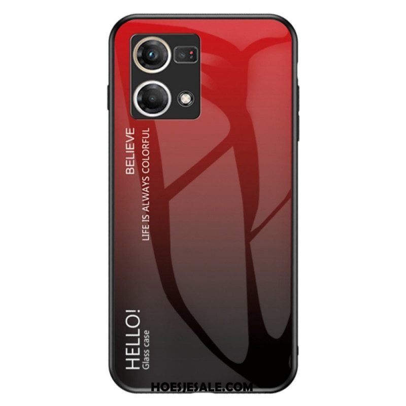 Hoesje voor Oppo Reno 7 Gehard Glas Hallo