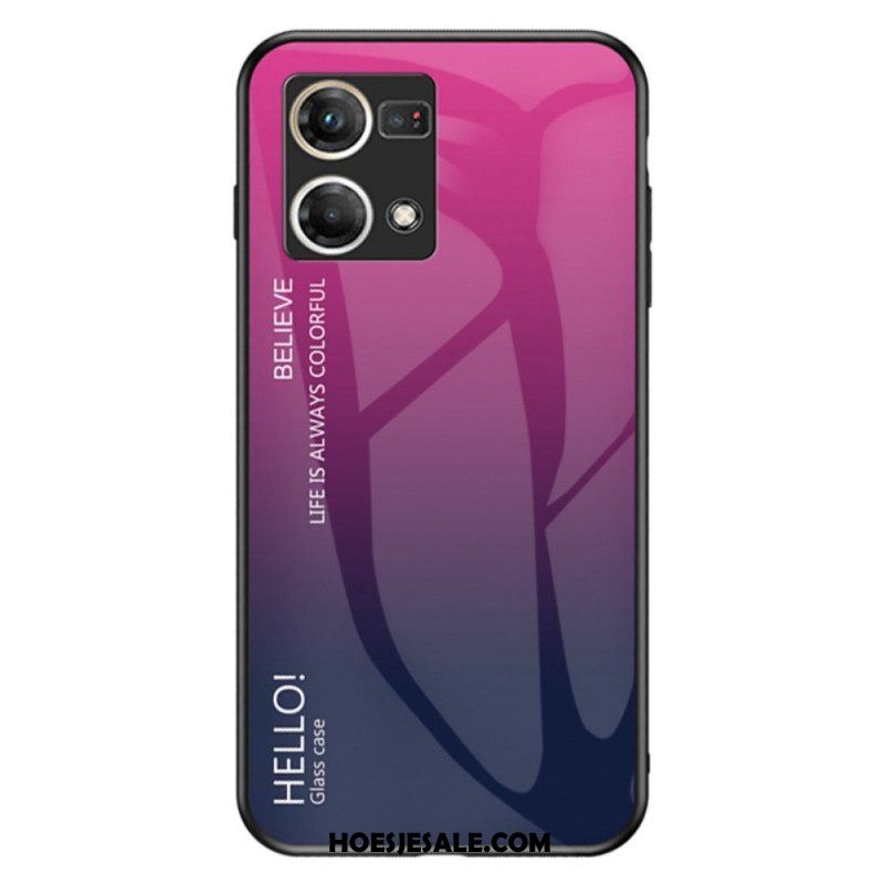 Hoesje voor Oppo Reno 7 Gehard Glas Hallo