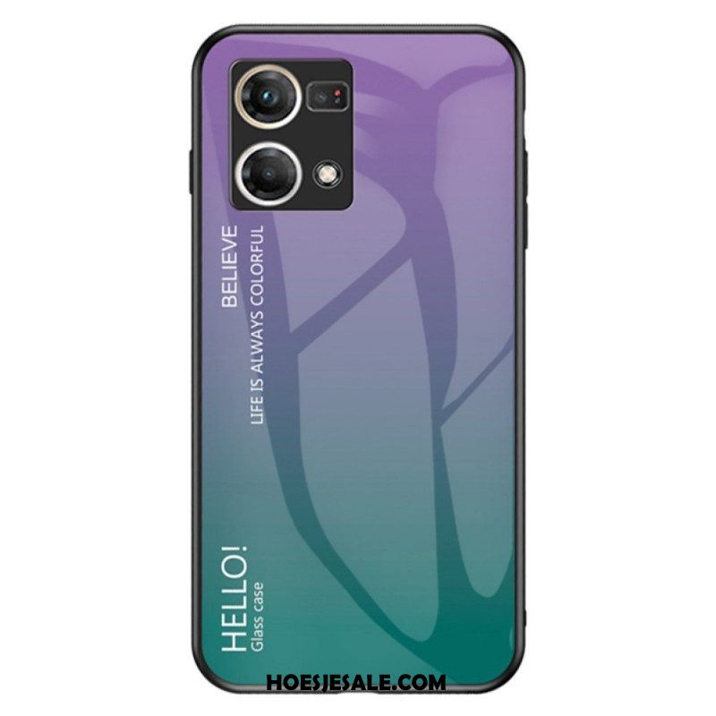 Hoesje voor Oppo Reno 7 Gehard Glas Hallo