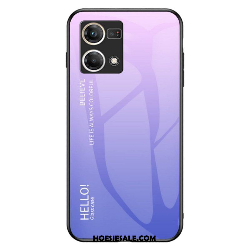 Hoesje voor Oppo Reno 7 Gehard Glas Hallo