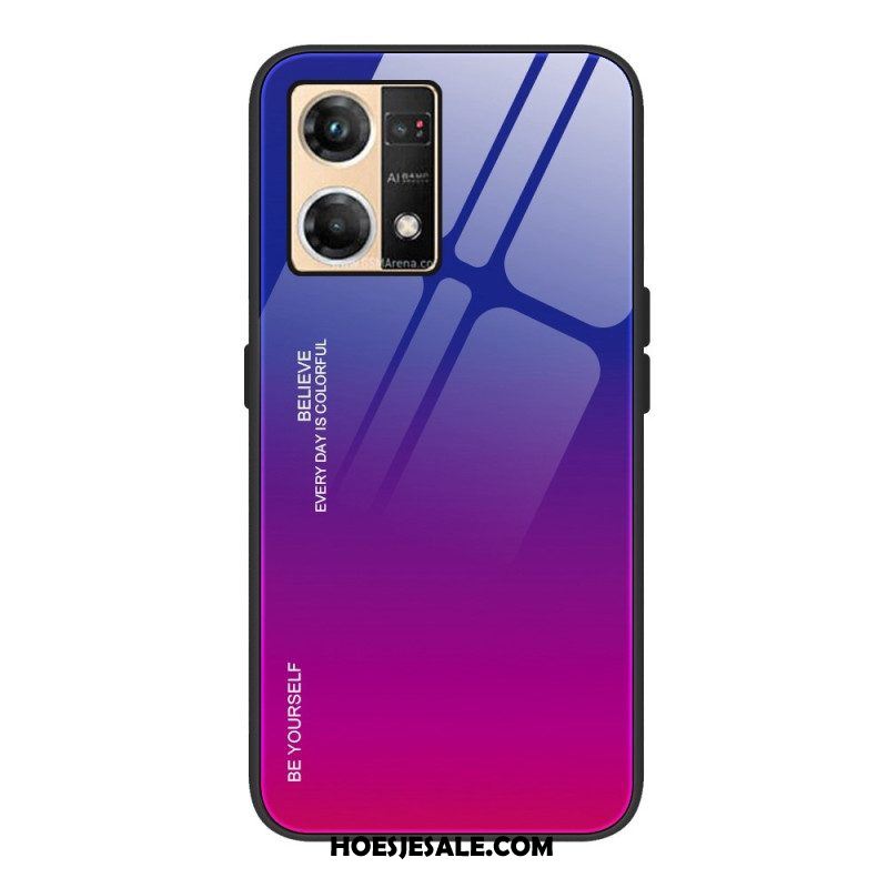 Hoesje voor Oppo Reno 7 Gehard Glas Wees Jezelf