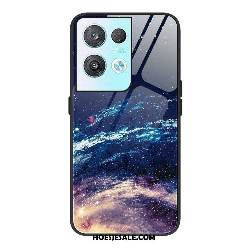 Hoesje voor Oppo Reno 8 Pro Ruimte Gehard Glas