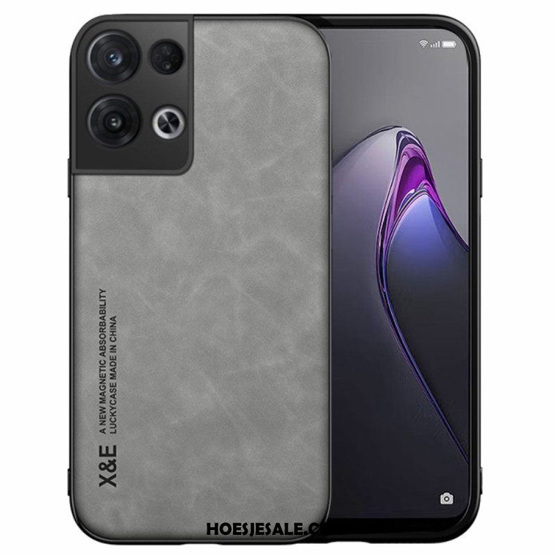 Hoesje voor Oppo Reno 8 X&e Leereffect