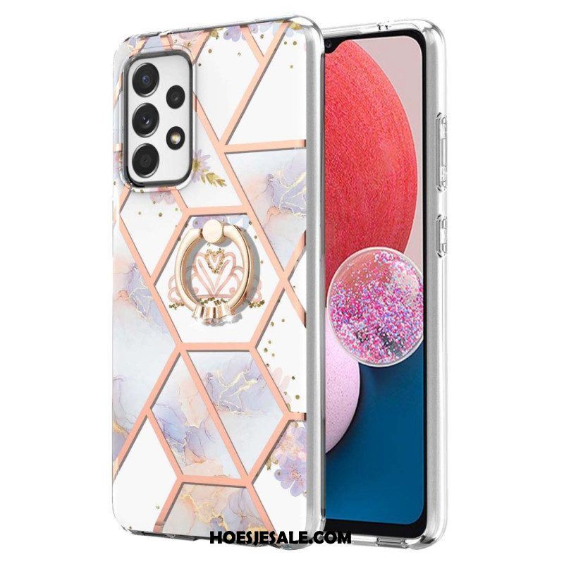 Hoesje voor Samsung Galaxy A13 Bloemen String Kat