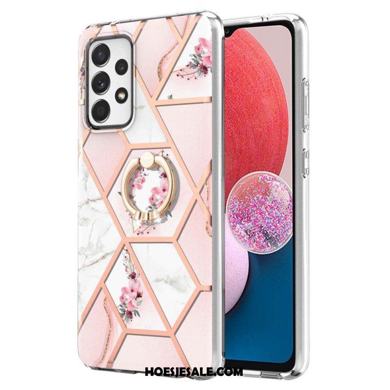 Hoesje voor Samsung Galaxy A13 Bloemen String Kat