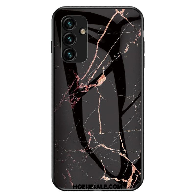 Hoesje voor Samsung Galaxy A14 / A14 5G Marmer Gehard Glas