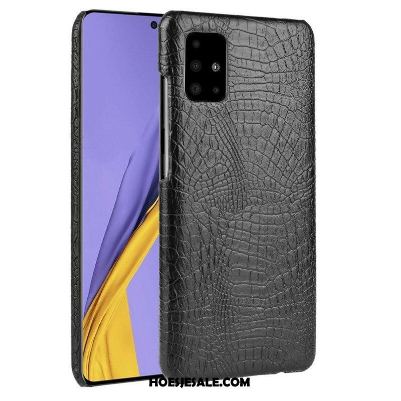 Hoesje voor Samsung Galaxy A51 5G Krokodillenhuid-effect