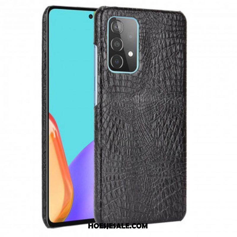 Hoesje voor Samsung Galaxy A52 4G / A52 5G / A52s 5G Krokodillenhuid-effect