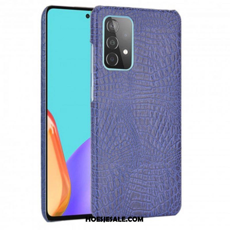 Hoesje voor Samsung Galaxy A52 4G / A52 5G / A52s 5G Krokodillenhuid-effect