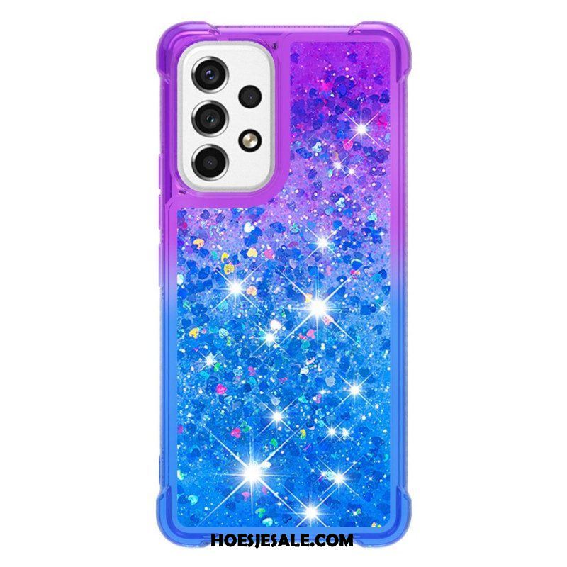 Hoesje voor Samsung Galaxy A53 5G Kleur Pailletten