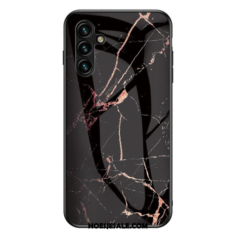 Hoesje voor Samsung Galaxy A54 5G Marmeren Kleuren Gehard Glas