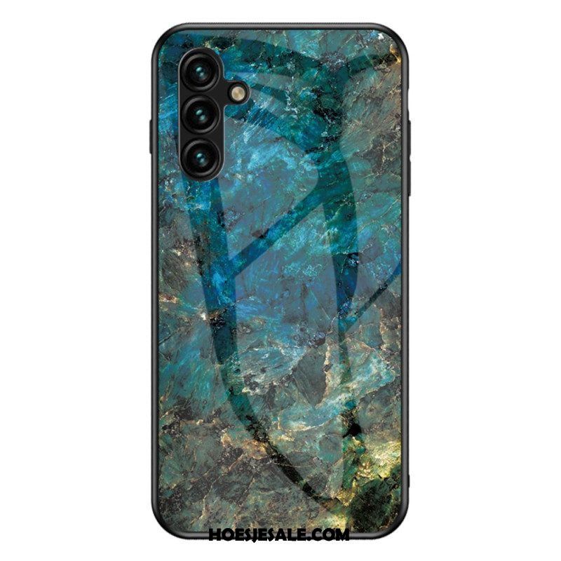 Hoesje voor Samsung Galaxy A54 5G Marmeren Kleuren Gehard Glas