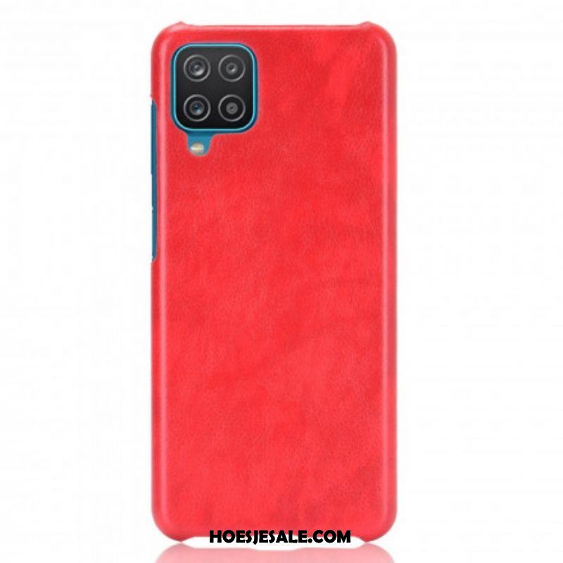 Hoesje voor Samsung Galaxy M12 / A12 Litchi-leereffect