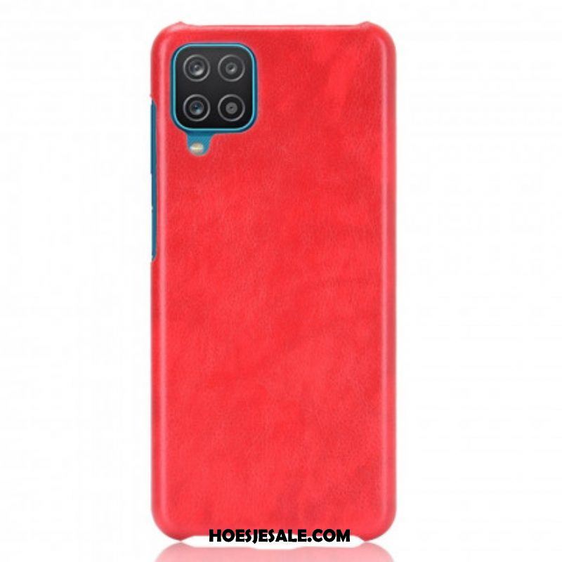 Hoesje voor Samsung Galaxy M12 / A12 Litchi-leereffect