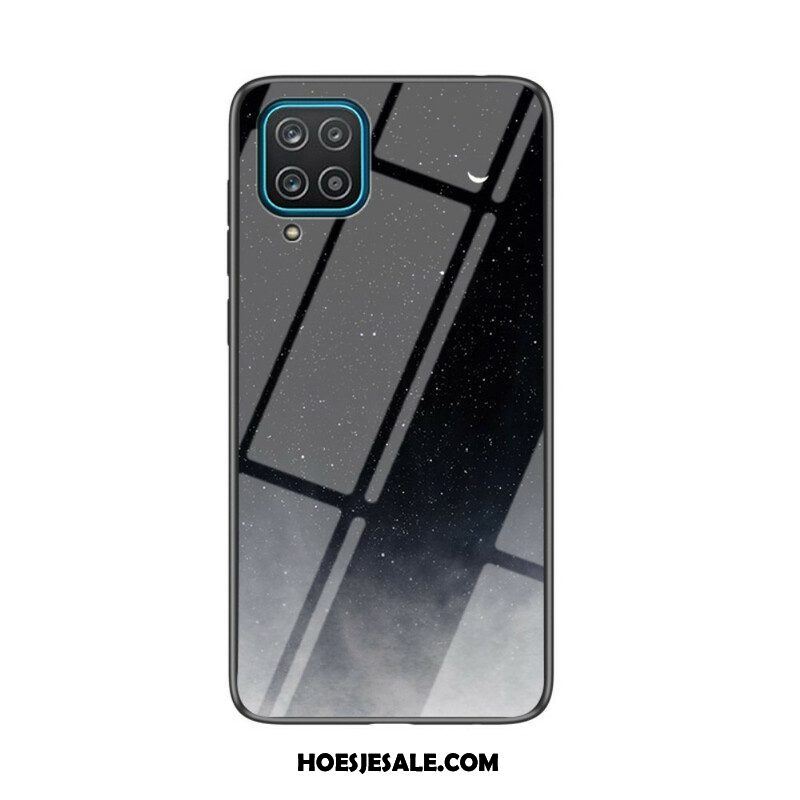 Hoesje voor Samsung Galaxy M12 / A12 Schoonheid Gehard Glas