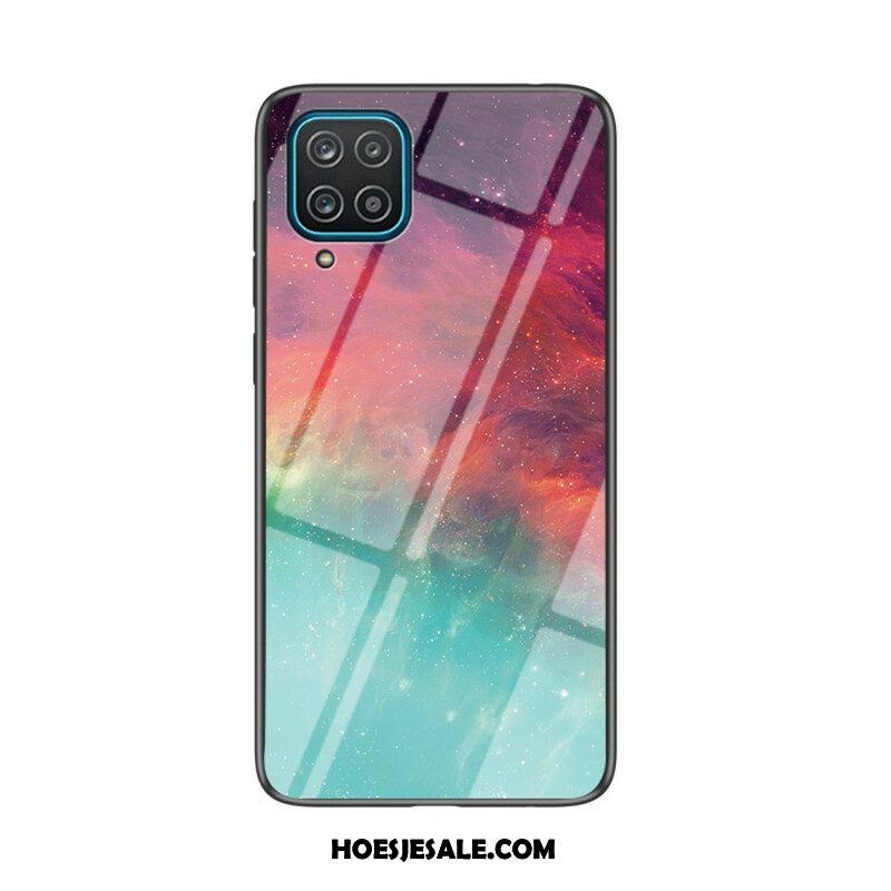 Hoesje voor Samsung Galaxy M12 / A12 Schoonheid Gehard Glas