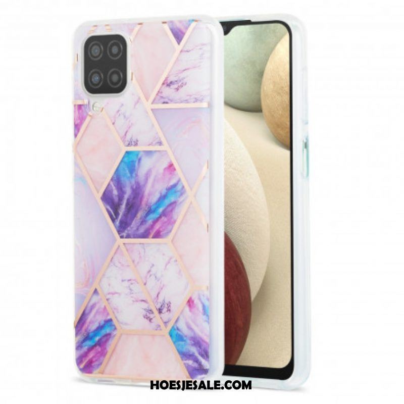 Hoesje voor Samsung Galaxy M12 / A12 Ultradesign Marmer