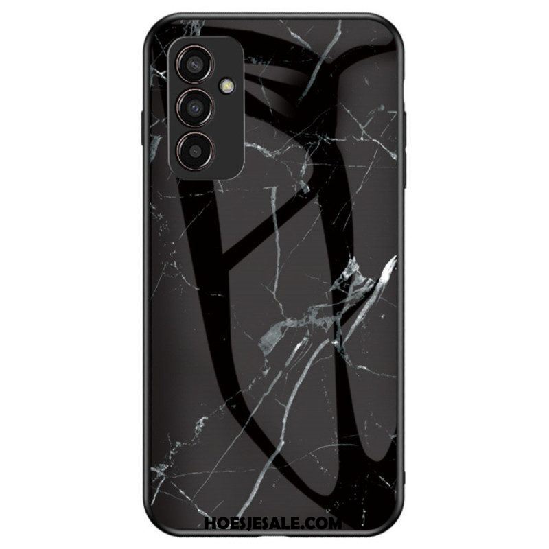 Hoesje voor Samsung Galaxy M13 Marmer Gehard Glas