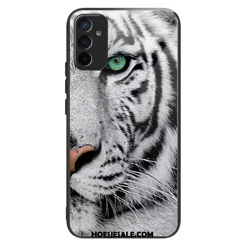 Hoesje voor Samsung Galaxy M13 Tijger Gehard Glas