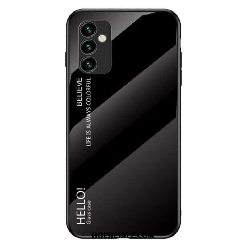 Hoesje voor Samsung Galaxy M23 5G Gehard Glas Hallo