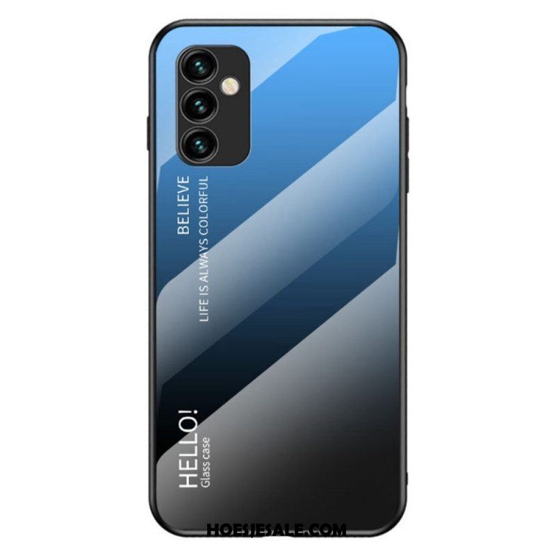 Hoesje voor Samsung Galaxy M23 5G Gehard Glas Hallo