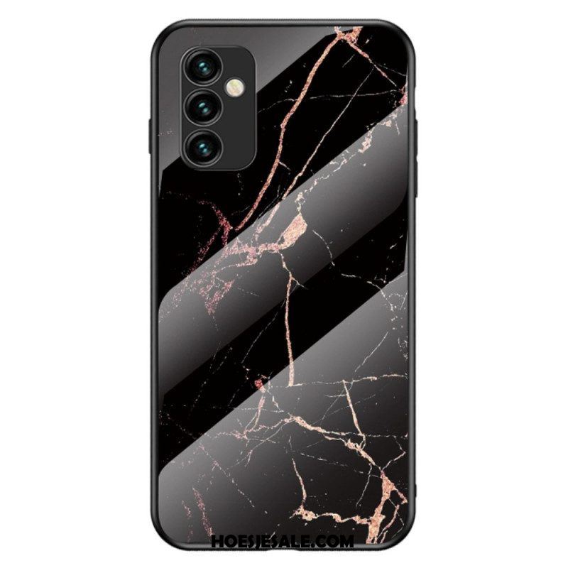 Hoesje voor Samsung Galaxy M23 5G Marmeren Kleuren Gehard Glas