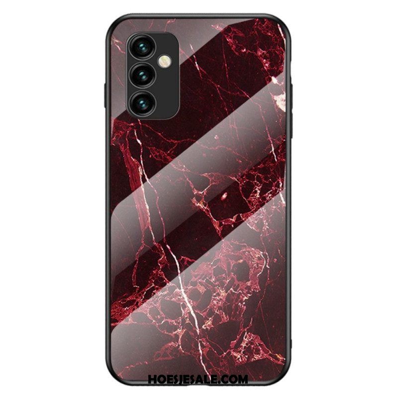 Hoesje voor Samsung Galaxy M23 5G Marmeren Kleuren Gehard Glas