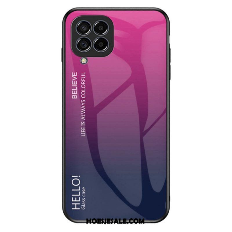 Hoesje voor Samsung Galaxy M33 5G Gehard Glas Hallo