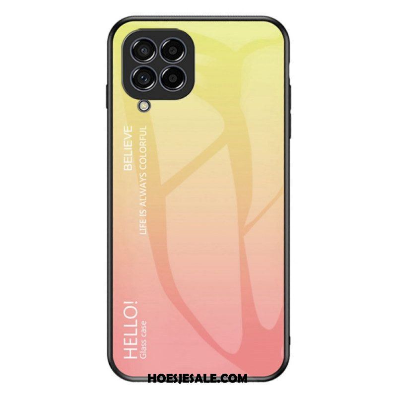 Hoesje voor Samsung Galaxy M33 5G Gehard Glas Hallo