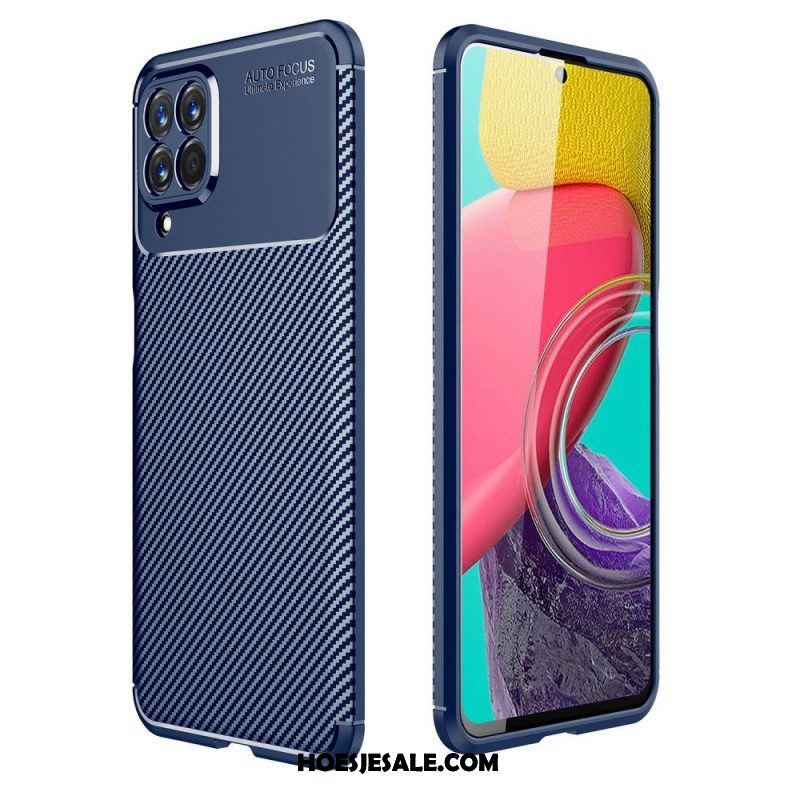 Hoesje voor Samsung Galaxy M53 5G Flexibele Koolstofvezel