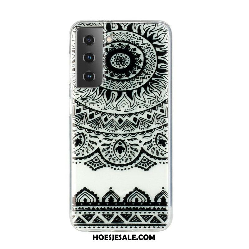 Hoesje voor Samsung Galaxy S21 5G Naadloze Bloemmandala