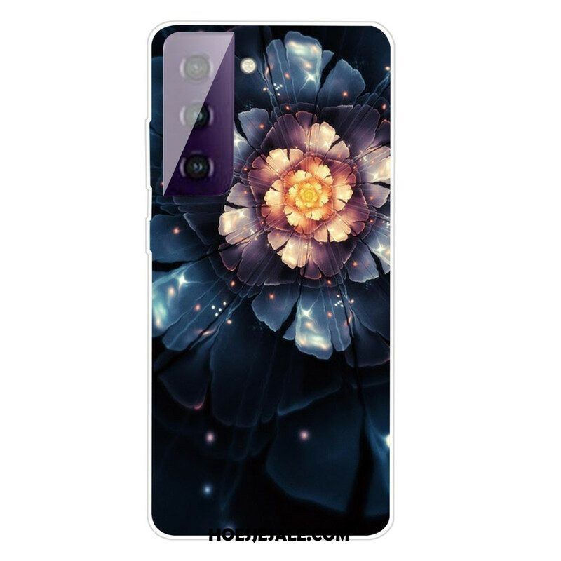 Hoesje voor Samsung Galaxy S21 FE Flexibele Bloemen