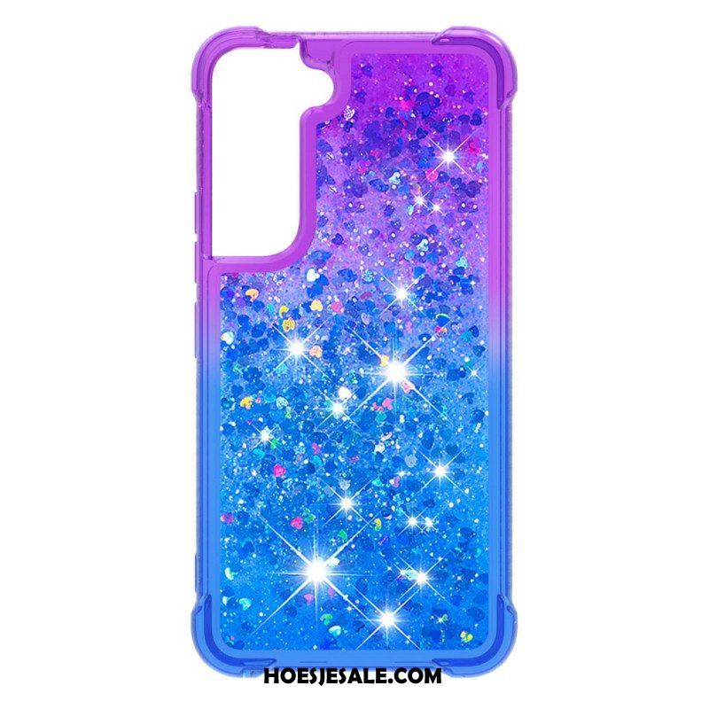 Hoesje voor Samsung Galaxy S22 5G Pailletten Kleuren