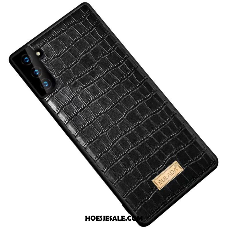 Hoesje voor Samsung Galaxy S22 5G Sulada Krokodillenhuid-effect