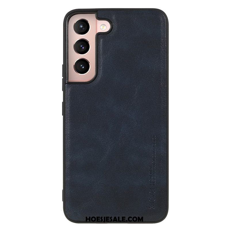 Hoesje voor Samsung Galaxy S22 5G X-level Vintage Leereffect