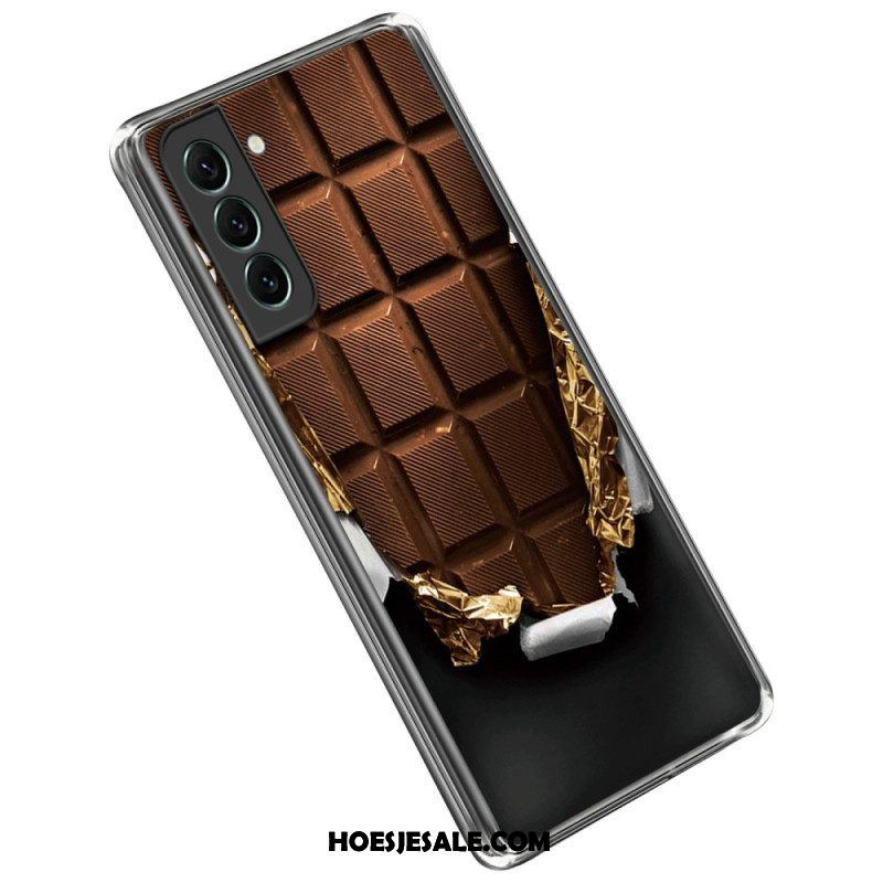 Hoesje voor Samsung Galaxy S23 Plus 5G Flexibele Chocolade