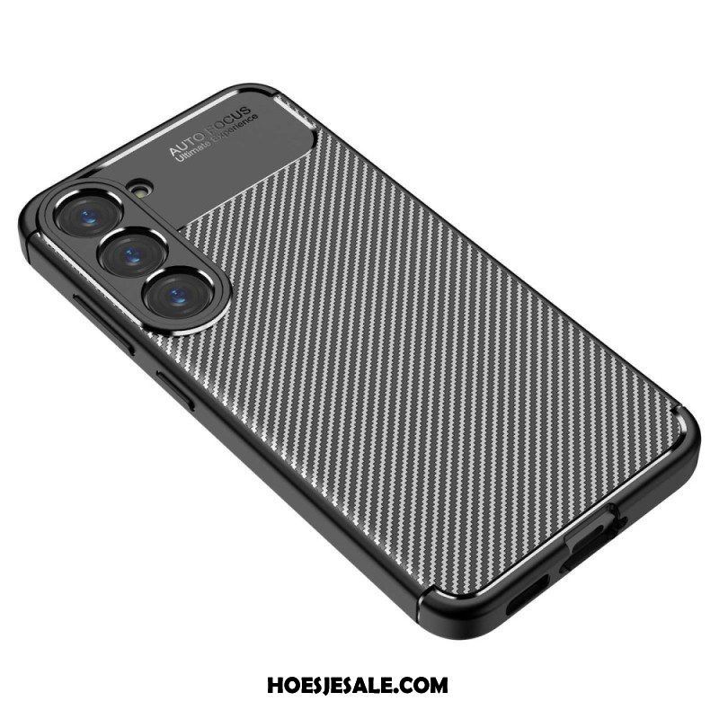 Hoesje voor Samsung Galaxy S23 Plus 5G Flexibele Koolstofvezel