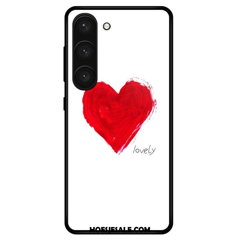 Hoesje voor Samsung Galaxy S23 Plus 5G Hart Van Gehard Glas