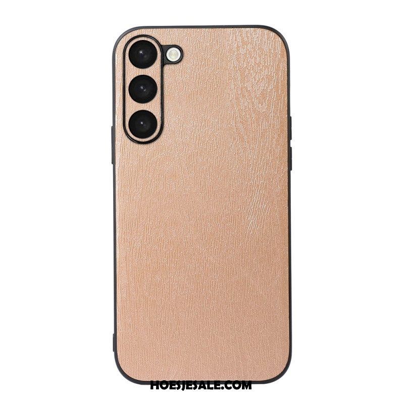 Hoesje voor Samsung Galaxy S23 Plus 5G Stijl Leer Houteffect