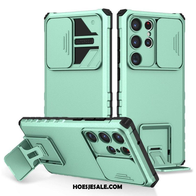 Hoesje voor Samsung Galaxy S23 Ultra 5G Camerahoes Met Standaard