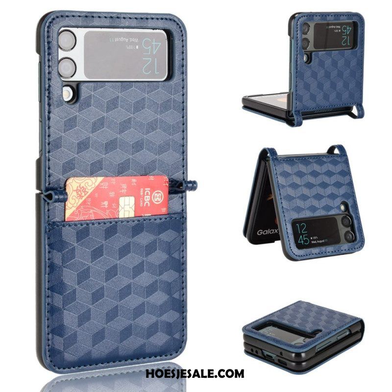 Hoesje voor Samsung Galaxy Z Flip 4 Folio-hoesje 3d Kubus