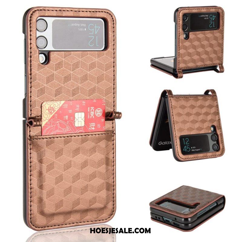 Hoesje voor Samsung Galaxy Z Flip 4 Folio-hoesje 3d Kubus