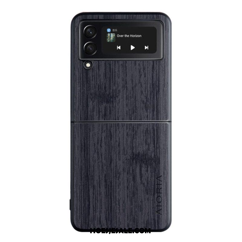 Hoesje voor Samsung Galaxy Z Flip 4 Folio-hoesje Aioria-hout