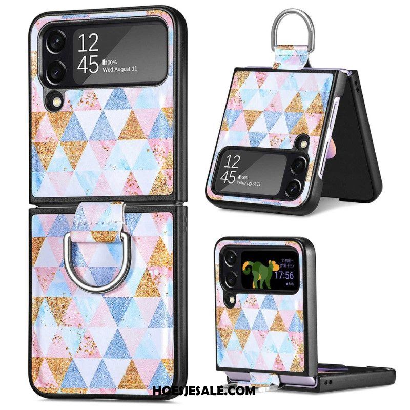 Hoesje voor Samsung Galaxy Z Flip 4 Folio-hoesje Fantasie Met Ring Caseneo